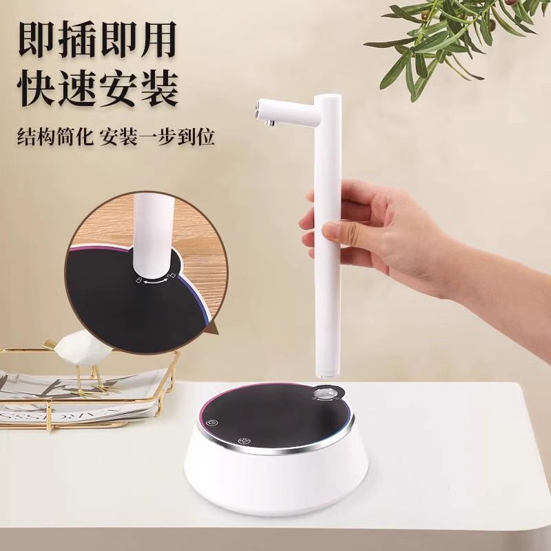 智能抽水器家用桶装水桌面上水器自动双泵压水机厂家吸取水器