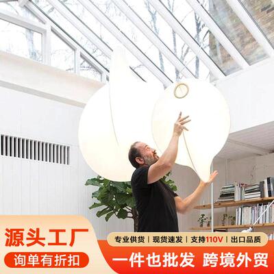 卧室吊灯意大利蚕丝灯工程客厅灯店铺loft复式楼挑空楼梯餐厅灯具