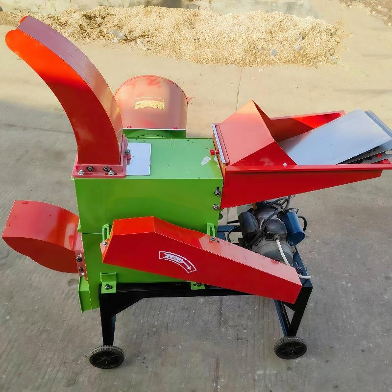 680型铡草揉丝粉碎一体机家用养殖牛羊小型切草机打草机干湿两用