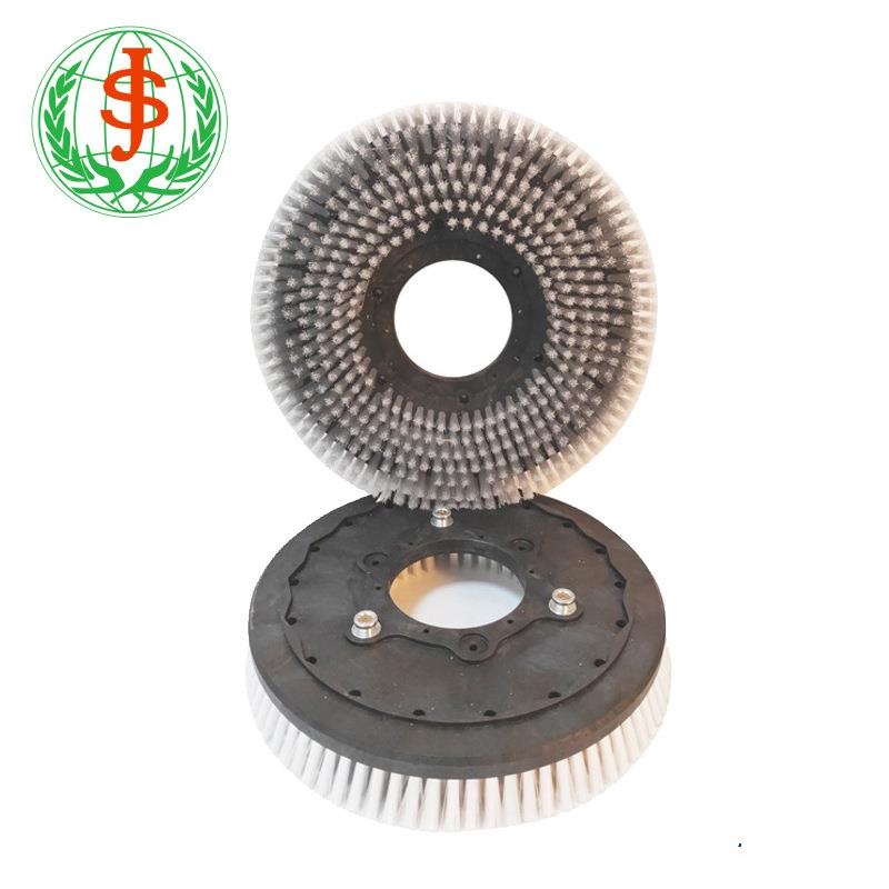 江苏驾驶式盘刷洗地机地面保洁通用配件洗地机针盘盘刷 刮水皮胶