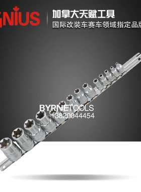 天赋工具1/4及3/8及1/2系列14件套手动星形套筒组花E型TX-23414