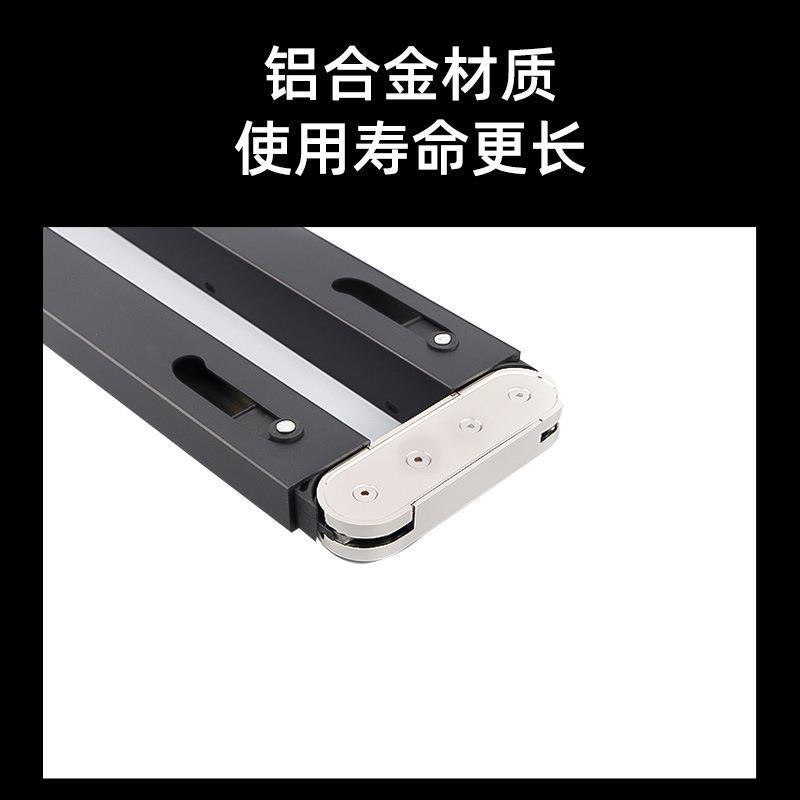 推拉式下翻折叠桌配件加厚铝合金隐藏多功能翻转伸缩收纳吧台餐桌