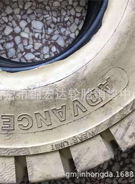 白色实心轮胎18*7-8叉车轮胎18X7-8可配钢圈