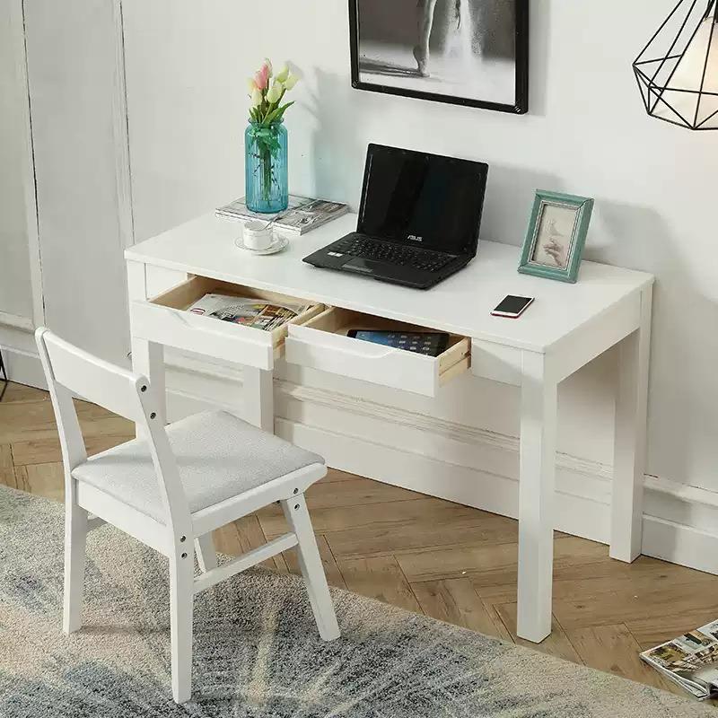 全实木书桌加厚写字台1.2米小户型卧室1米成人一米办公中式电脑桌