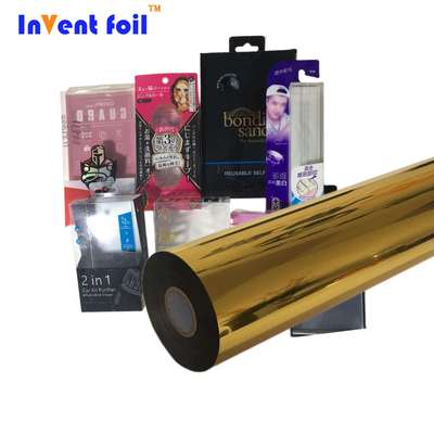 INVENT FOIL金色烫金膜纸塑通用附着力好不飞金烫金纸专用