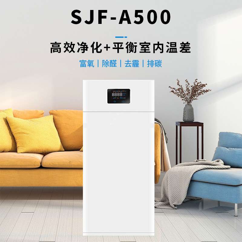 挂壁新风系统换气机室内空气净化除醛除异味全热交换商用新风机组