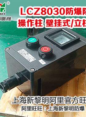 LCZ8030防爆防腐操作柱 壁挂式2灯2纽1电流表B1A2D2新黎明