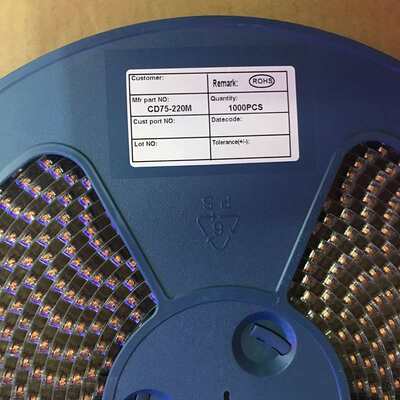 功率电感CD75 22UH贴片非屏蔽绕线(7*7MM 220M)耐高温铜线现货!