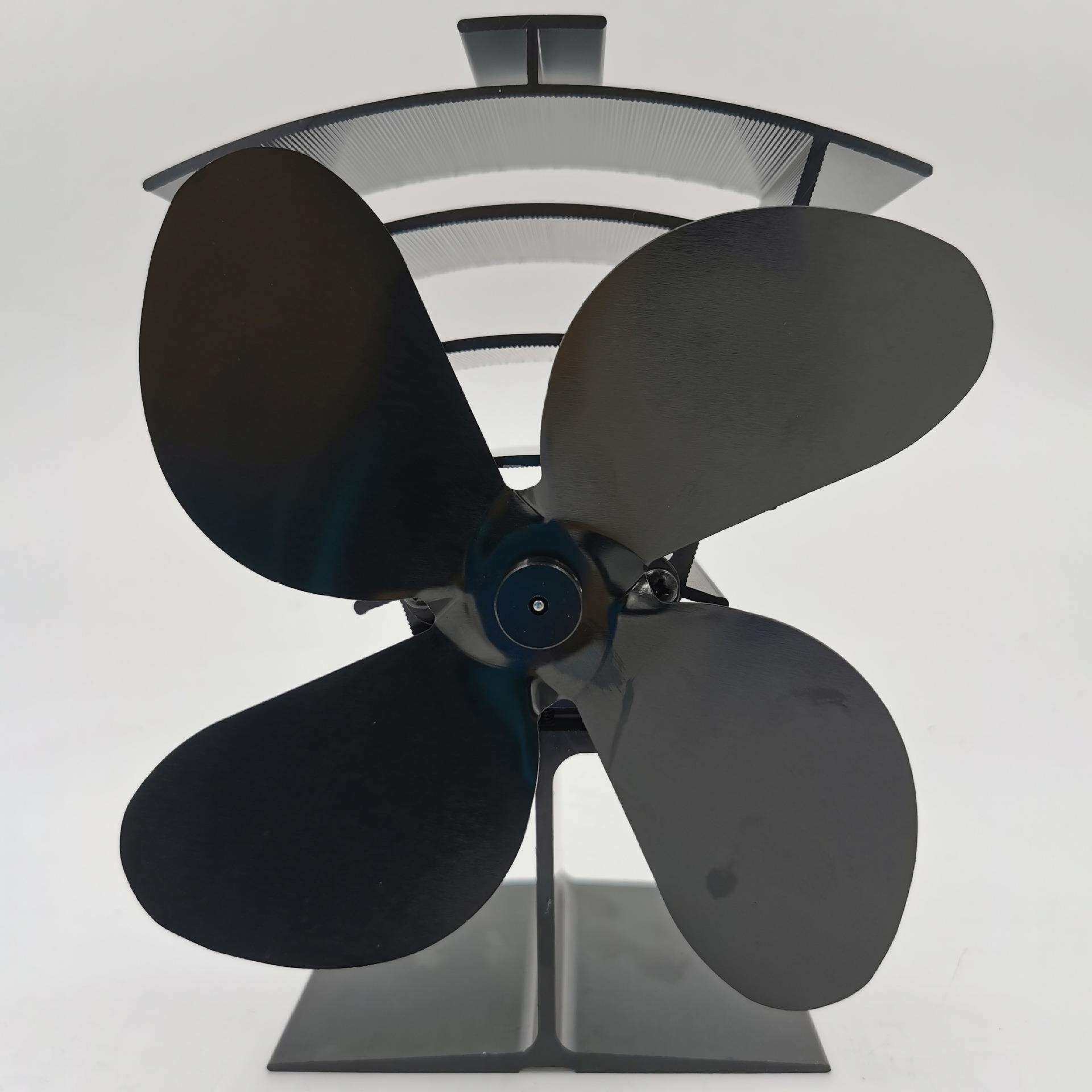 杭州厂家热供电壁炉风扇 自发电静音节约燃料Fireplace Fan