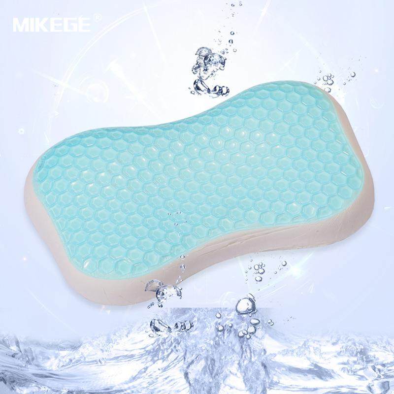 凝胶儿童枕头学生记忆枕护颈枕慢回弹记忆棉竹炭枕芯夏季凝胶枕头