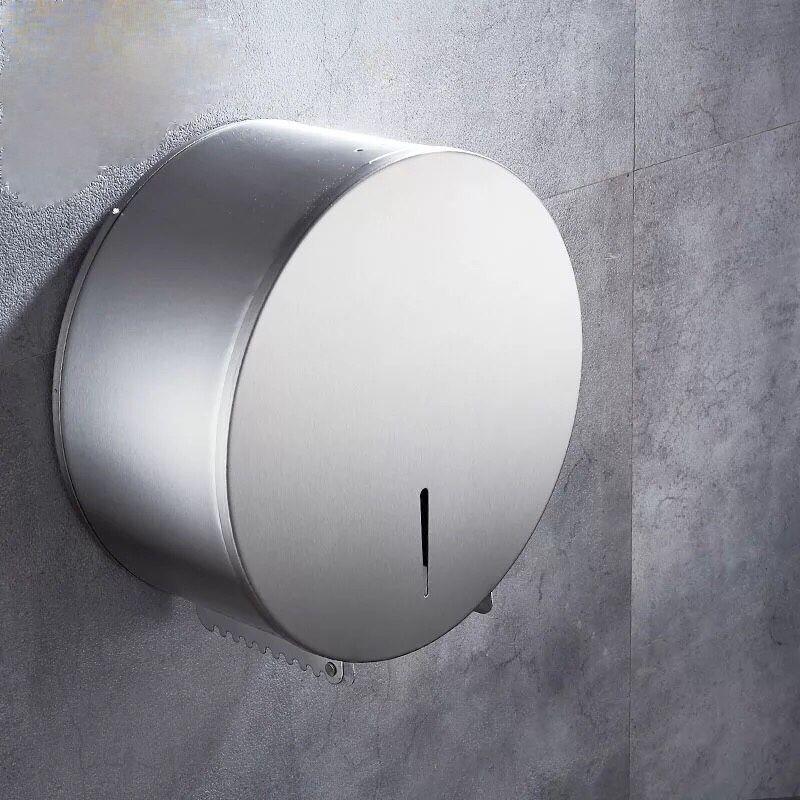 厂家直销304不锈钢大卷纸巾架卫生间大盘纸架防水厕纸盒卷纸架