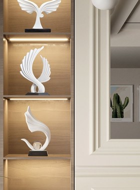 轻奢高档酒柜摆件电视柜玄关家A居装饰品办公室风生水起现代高级