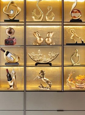 乔迁新居礼品家居客厅装饰品轻奢高档高级感K酒柜摆件艺术工艺礼