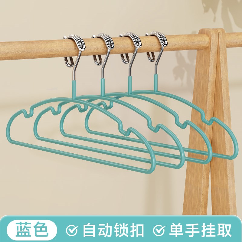 防风衣架自动卡扣防掉落户外家用阳D台晾晒高空衣架专用加粗铁架