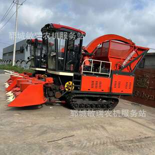 全株玉米秸秆收割青储机牧草收获机160马力履带圆盘青储机