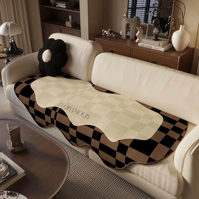 格子沙发垫2023新款四季通用防滑异形不规则盖巾防猫抓皮沙发盖布,电子元器件市场,其它元器件,淘宝优惠券,粉丝福利购,淘宝优惠卷