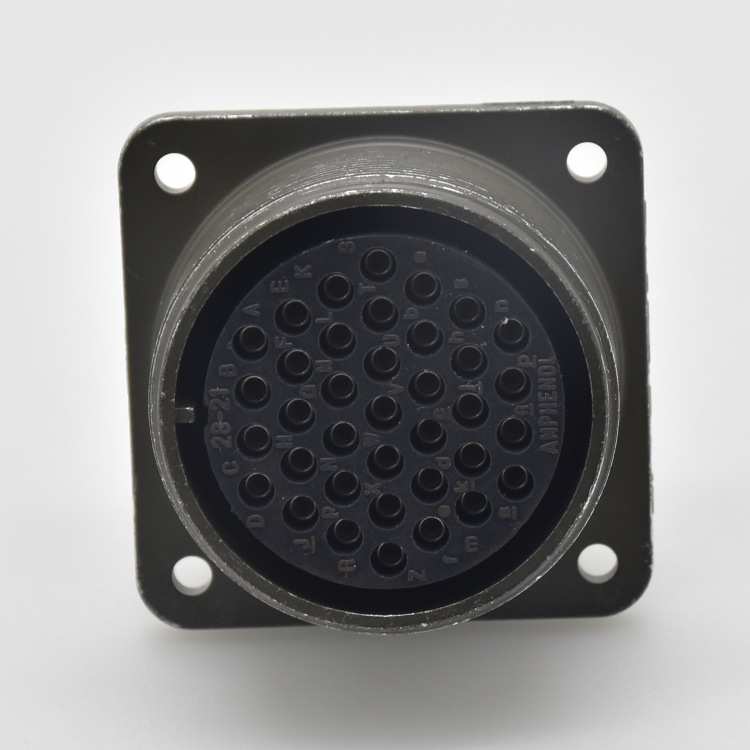 防水IP67航空插头MS3102A28-21S方形固定连接器原装