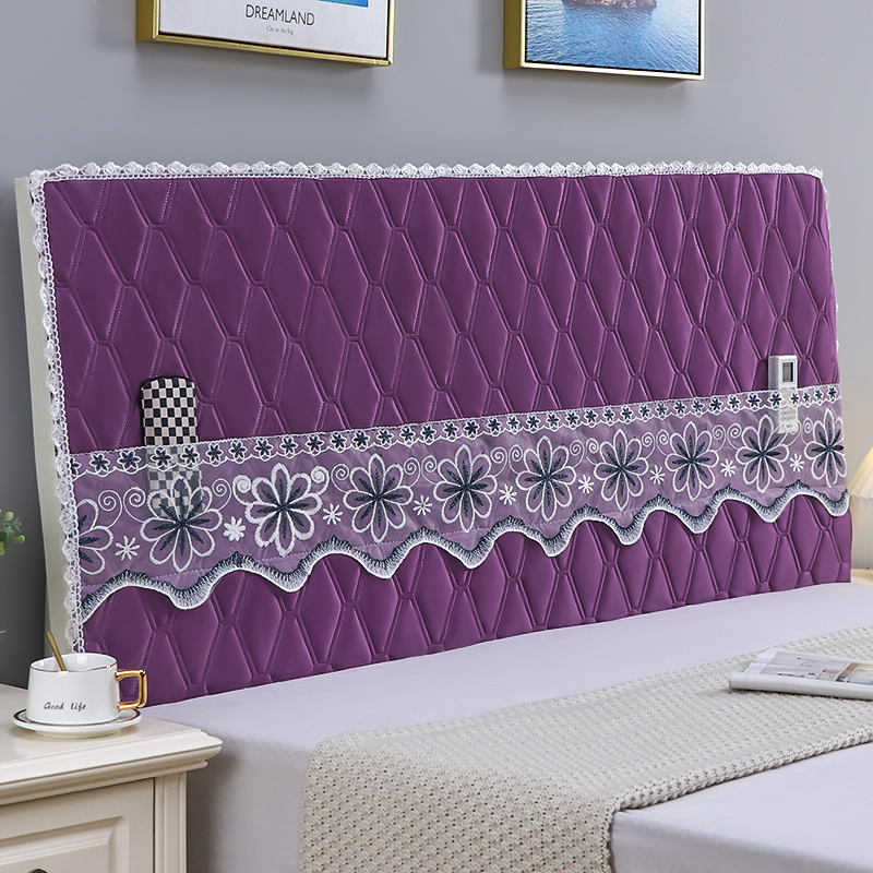 床头罩全包绒布夹棉加厚床头罩皮床头通用防尘S罩轻奢实木床头套