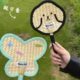 扇扇子装 夏天蒲扇拍照道具手摇老式 饰手工可爱创意 小狗新款 便携式