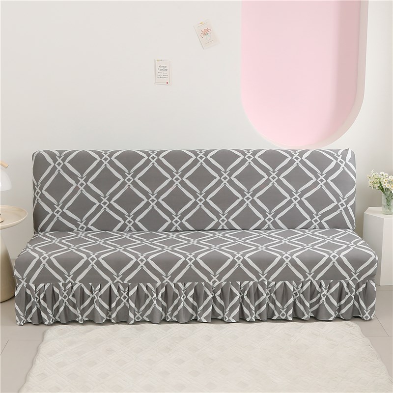 简易可折a叠沙发套罩全包无扶手沙发床套老式沙发罩卡座四季通用