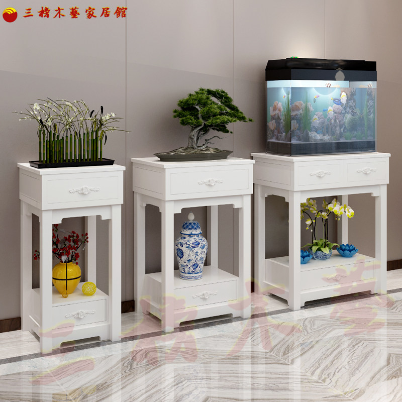 多层花架置物架鱼缸架底座底柜现代简约落K地客厅花盆架鱼缸底架