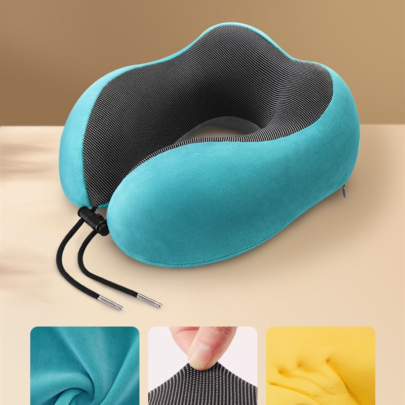 记忆棉u型枕护颈枕脖子靠枕午睡颈椎头枕脖枕飞机坐车睡.觉u形枕