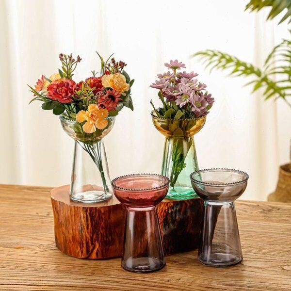 花瓶花盆插花佛手玻璃水陶瓷摆件容水培器皿柑创意器观赏养花养