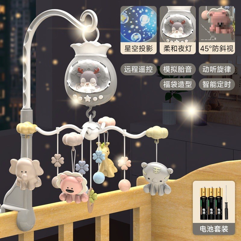 岁婴儿床铃宝宝玩具月个中国大陆可旋转床头车挂件悬挂不限摇铃