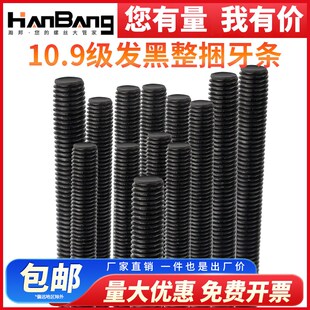 10.9级高强度丝杆牙条加长螺杆丝杆全螺纹通丝通丝M8OM10M12M14M1