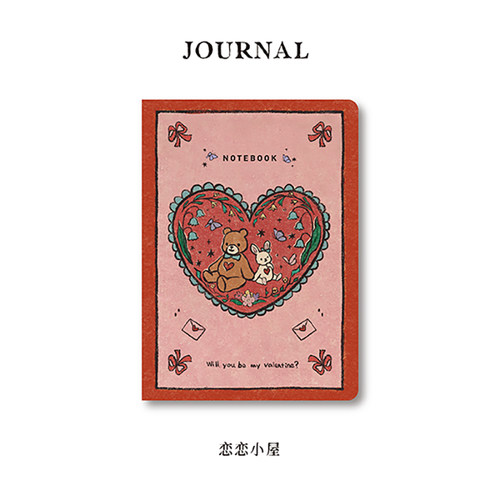 乐本A5笔记本高档会议办公记事本卡通图z案印花本可爱少女心日记