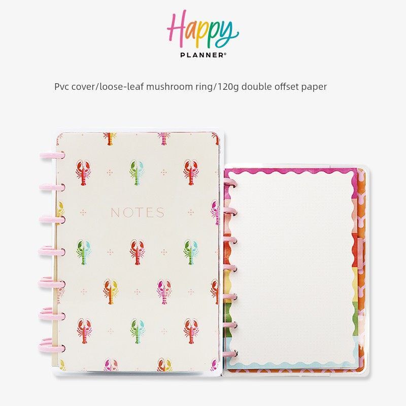 【棕榈滩】HAPPYPLANNER活页本B6简约可拆卸日记本计M画本夏日沙