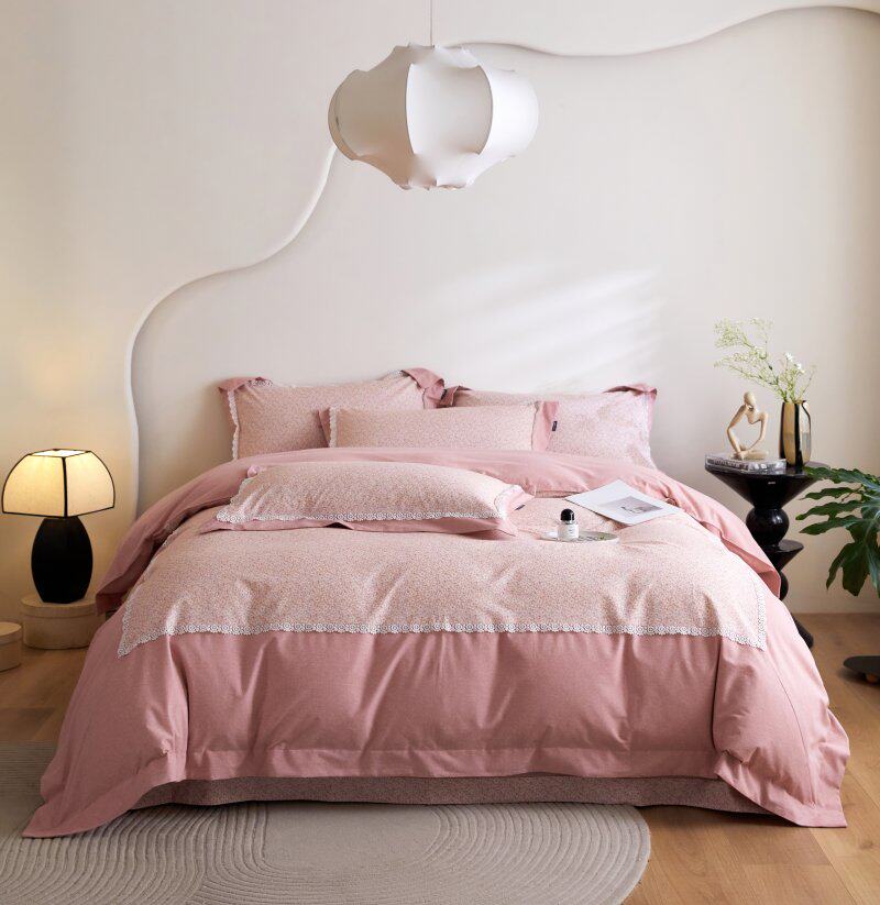 新款简约亲肤保暖全棉磨毛四件套纯棉床上用H品1.5m1.8m床欧式套