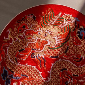 南京云锦研究所中国非遗龙年镜框装饰画挂画送朋友送领导长辈升迁