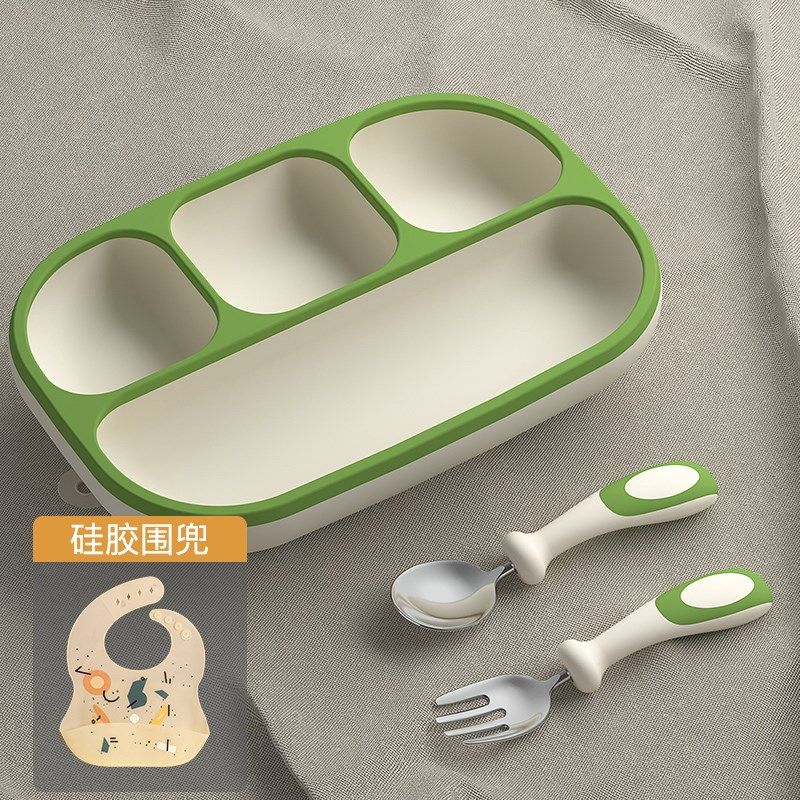 宝宝勺子学吃训练婴儿童自主进食吃饭不锈钢叉子餐具辅食勺