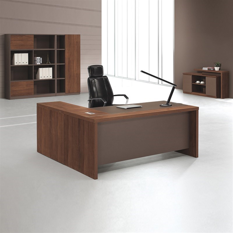 大班桌简约现代总裁总经理桌办公桌椅办公室主Q管家具总裁桌单人