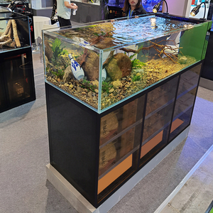 鱼缸水草缸水族箱底滤客厅超白玻璃兰寿溪流缸包背侧溢流生态海缸