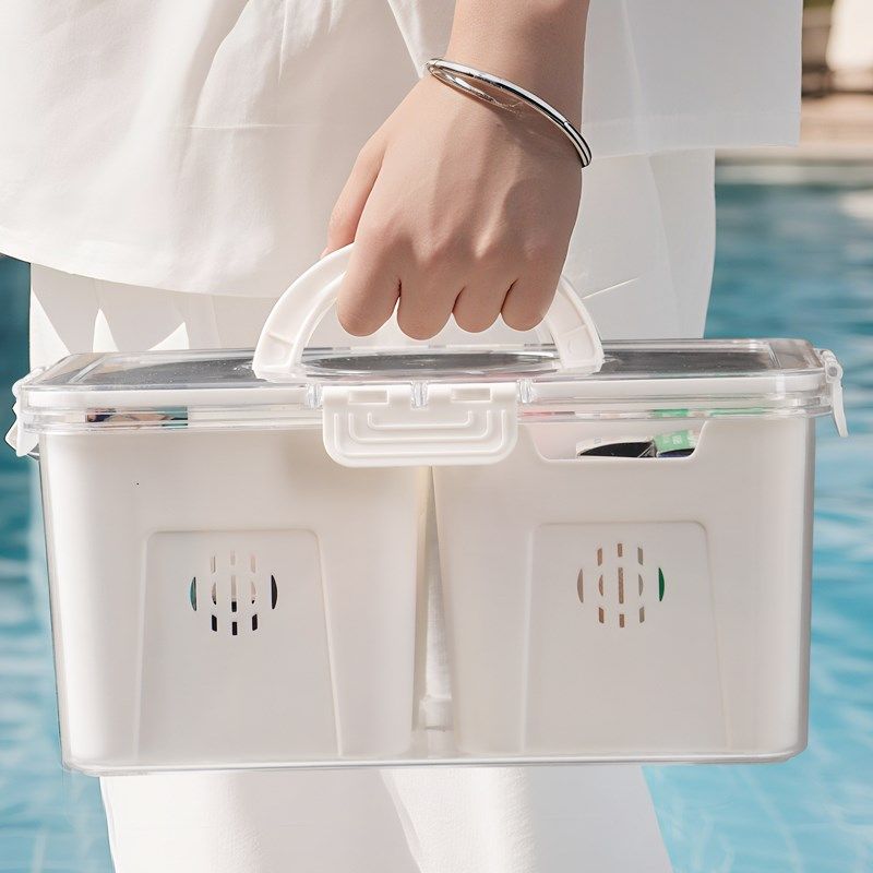 手提游泳箱干湿分离便携儿童泳镜泳衣装备收纳整理盒防水大容量,收纳整理,收纳箱,淘宝优惠券,粉丝福利购,淘宝优惠卷