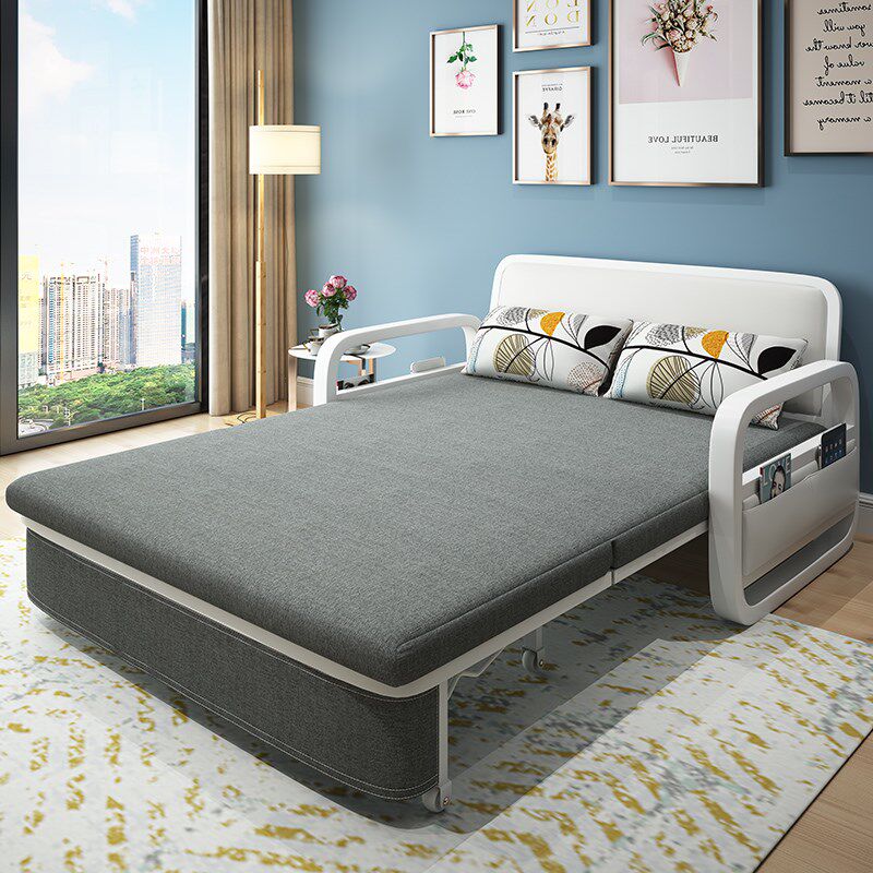 沙发床两用多功能小户型网红u款1.5米1米宽可折叠可储物单人折叠