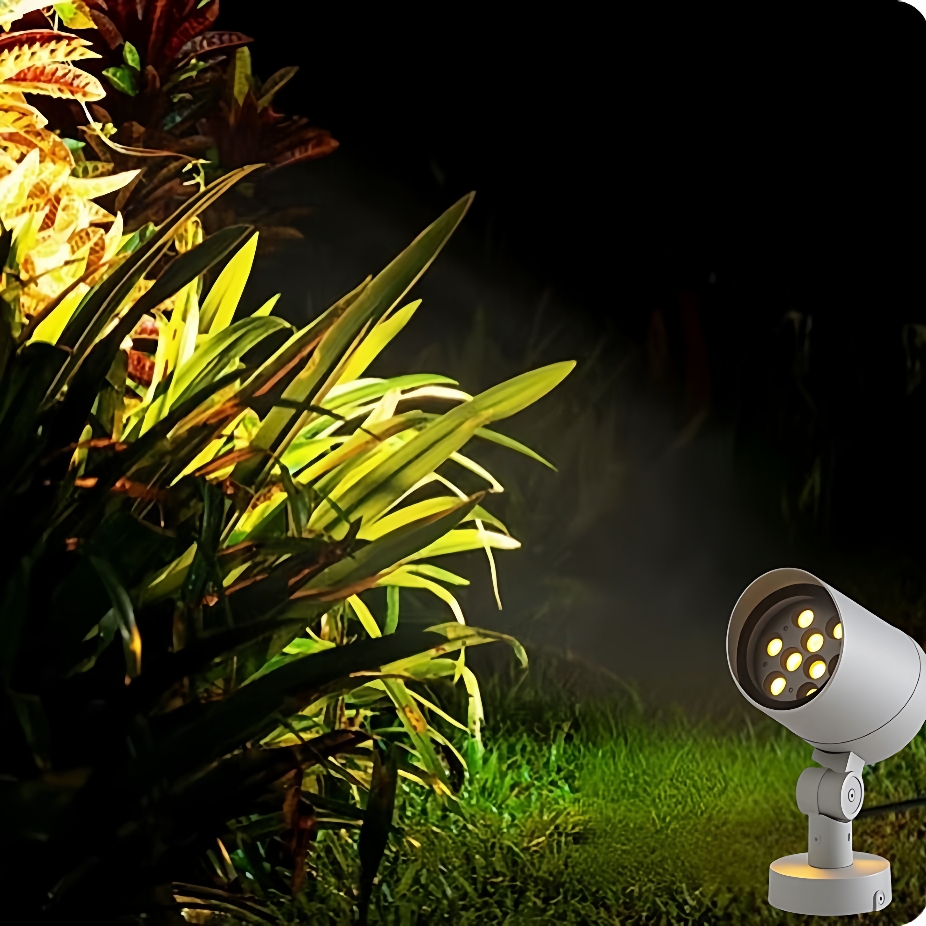 LED投射灯10W公园别墅投光灯20W插地灯27W庭院灯30W抱柱灯抱树灯