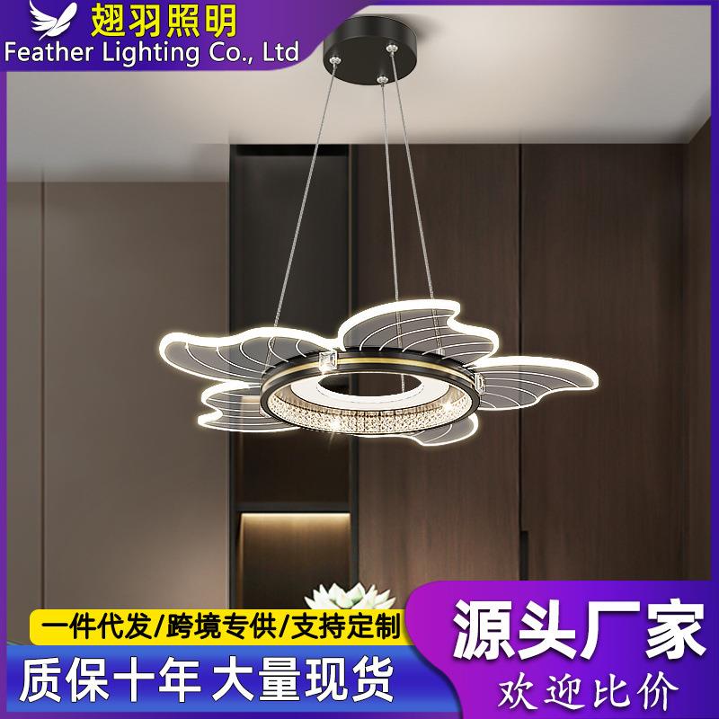 吧台灯2023年新款创意个性餐厅餐桌灯现代简约花朵卧室书房客厅灯