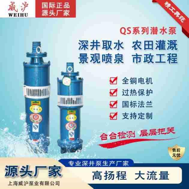 QS潜水电泵小型家用农用自吸泵立式潜水泵井用农田灌溉厂家直销