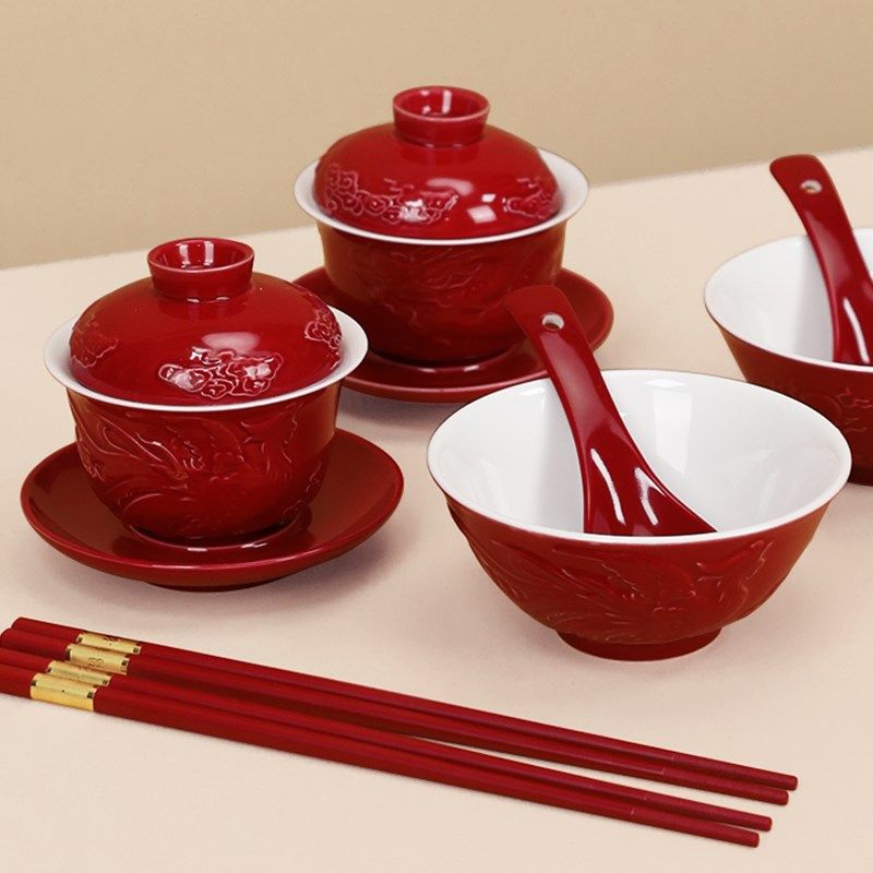 结婚改口敬茶杯婚礼喜杯子高档女方陪嫁龙凤喜碗对碗婚庆用品大全,节庆用品/礼品,喜碗/敬茶杯,淘宝优惠券,粉丝福利购,淘宝优惠卷