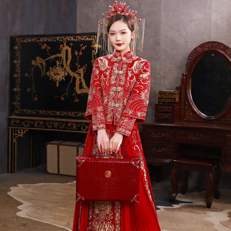 彩礼箱礼金箱压箱钱箱子盒嫁妆箱红皮箱婚嫁箱结婚箱Y子新娘陪嫁