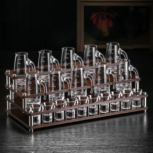 高颜值白酒e杯分酒器套装水晶玻璃家用小号酒杯一口杯高档高端酒