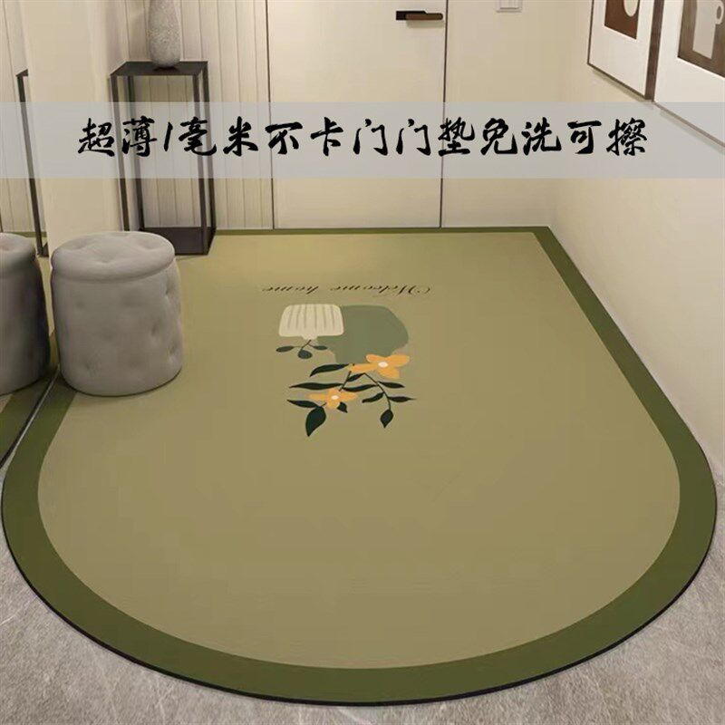 超薄特薄1mfm不卡入户门地毯进门门口家用脚垫PVC防水防滑皮革地