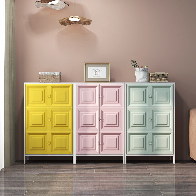 简约家用儿童收纳柜客厅卧室置物柜铁艺大容量塑料门储物柜玩具柜,住宅家具,儿童储物架/收纳架,淘宝优惠券,粉丝福利购,淘宝优惠卷