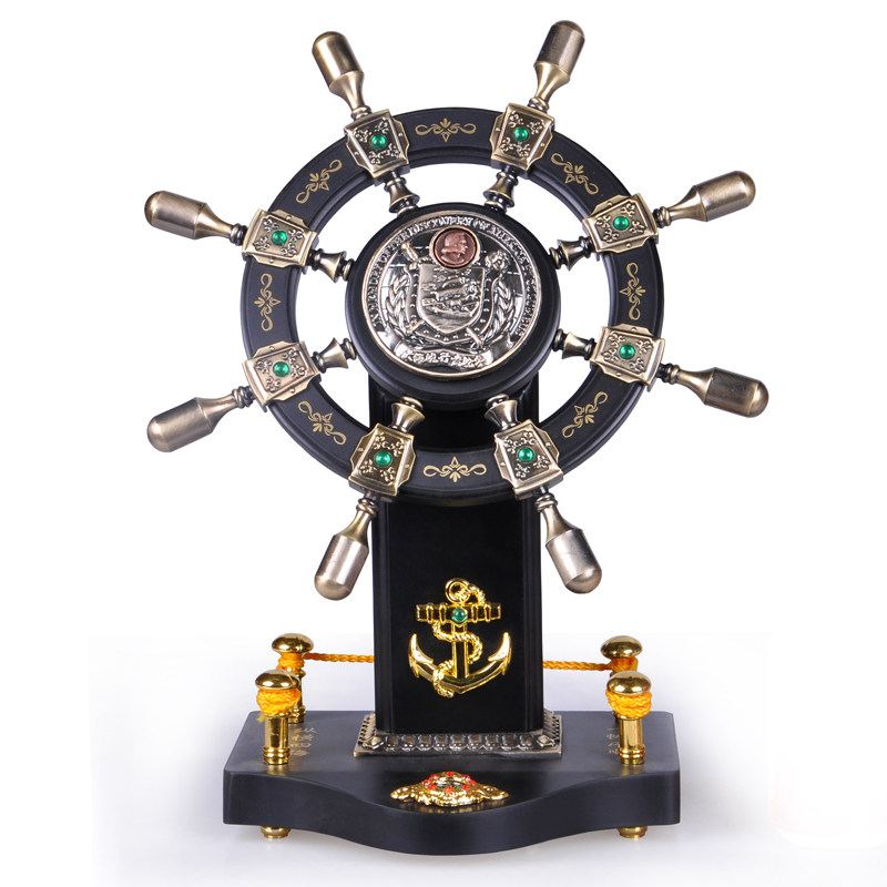 领航舵落地摆件店铺木质舵手乔迁开业礼品办公室船舵客厅酒店装饰,家居饰品,装饰摆件,淘宝优惠券,粉丝福利购,淘宝优惠卷