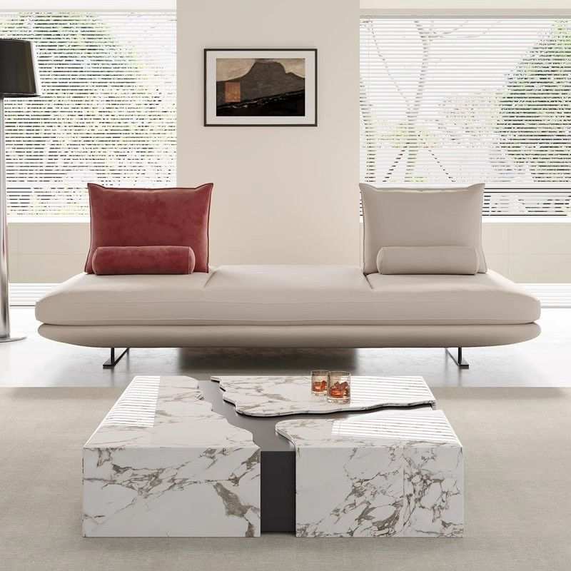 意式极简普拉多沙发写意空间轻奢小户型设计师双面prado布艺沙发