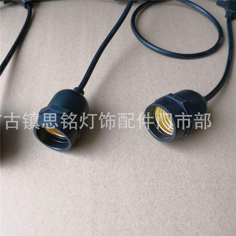 源头厂家SIMING欧规E27E26防水串联灯头灯15CM间距30个头4.65米长