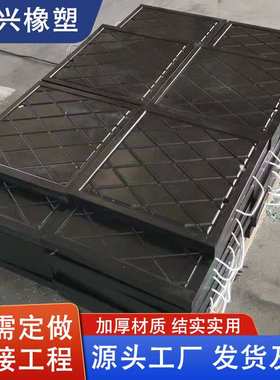吊车支腿垫板 黑色加厚耐磨聚乙烯泵车垫脚板防滑高承压支腿垫板